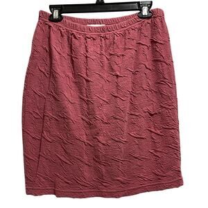 Campagnie Internationale Express Vintage Pink Textured Skirt - Size Medium